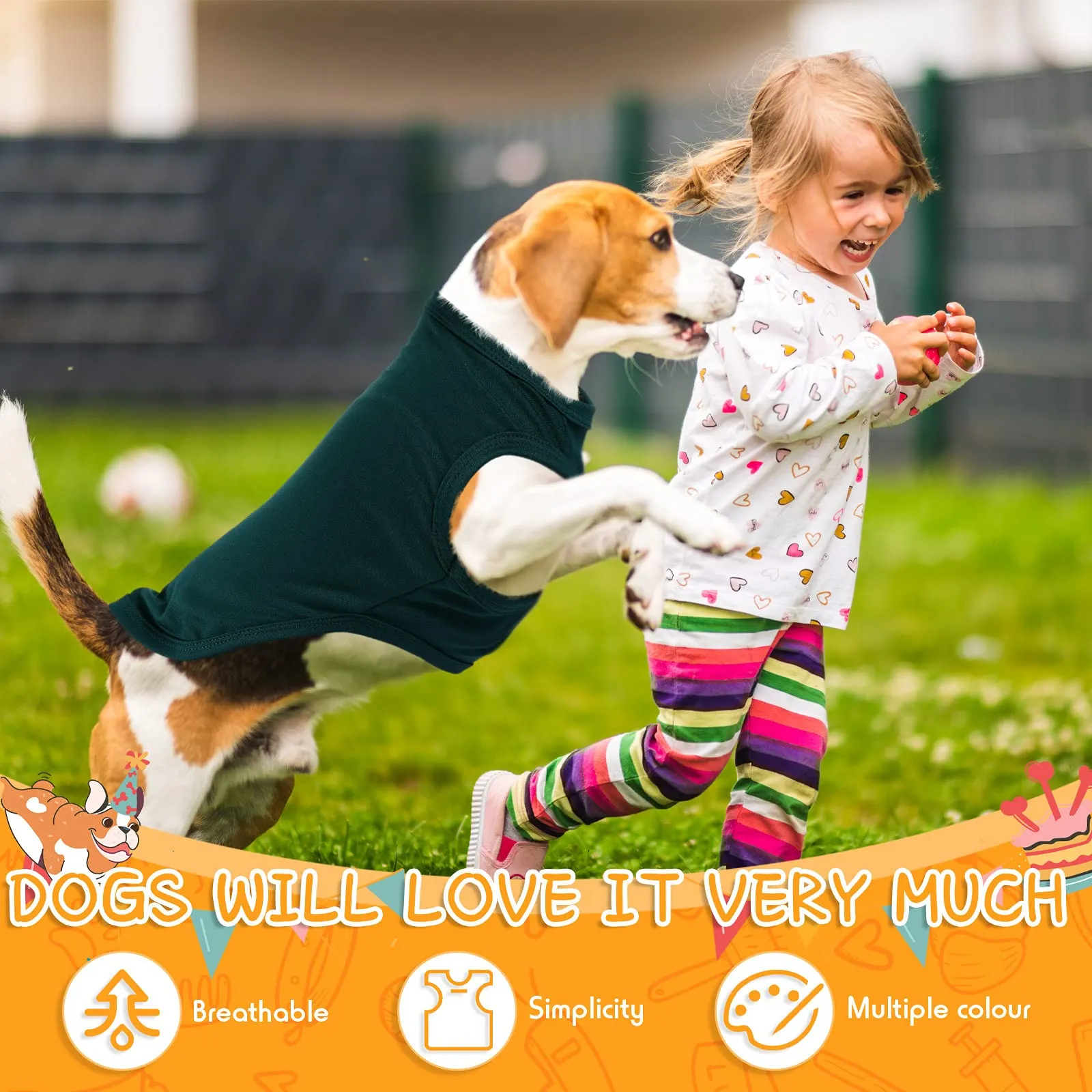 16 Pieces Small Dog Clothes Cute Blank Puppy Shirts Soft Dog Sweatshirts Breathable Dog Outfit for Pet Dogs Cats Accessories, 16 Styles(M) Medium