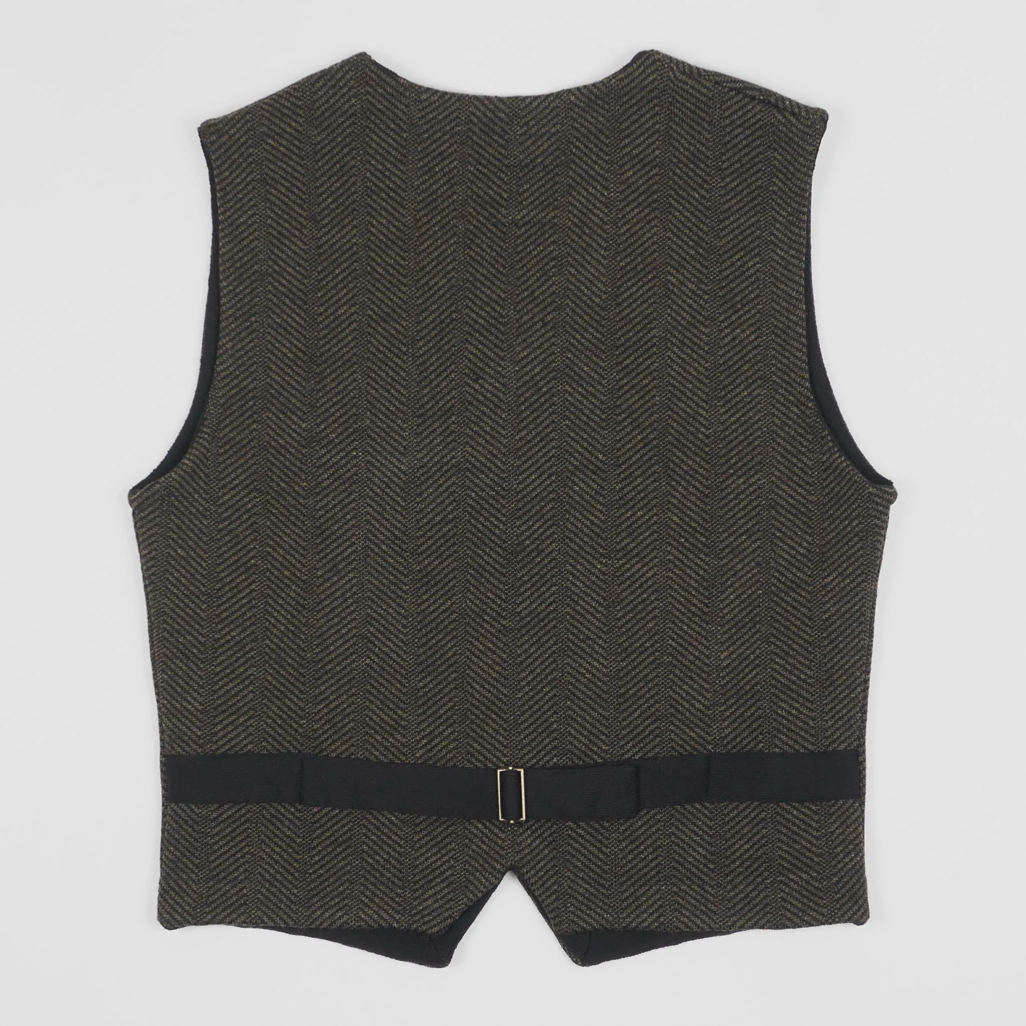 A Piece of Chic Herringbone Wool Vest