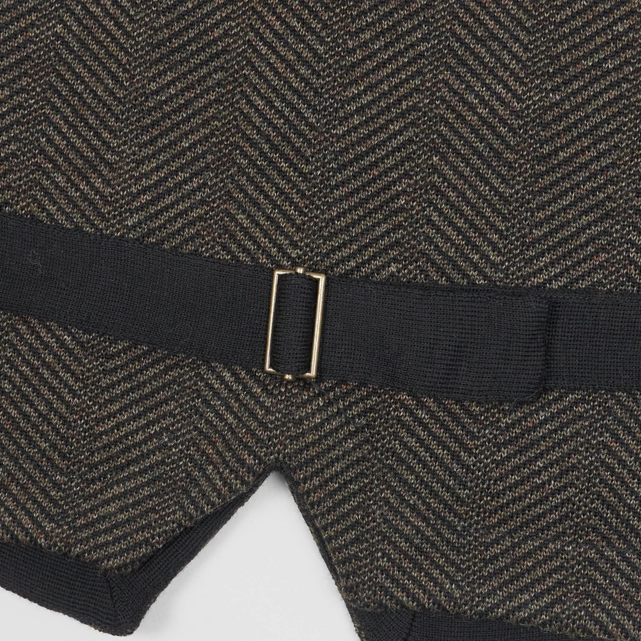 A Piece of Chic Herringbone Wool Vest