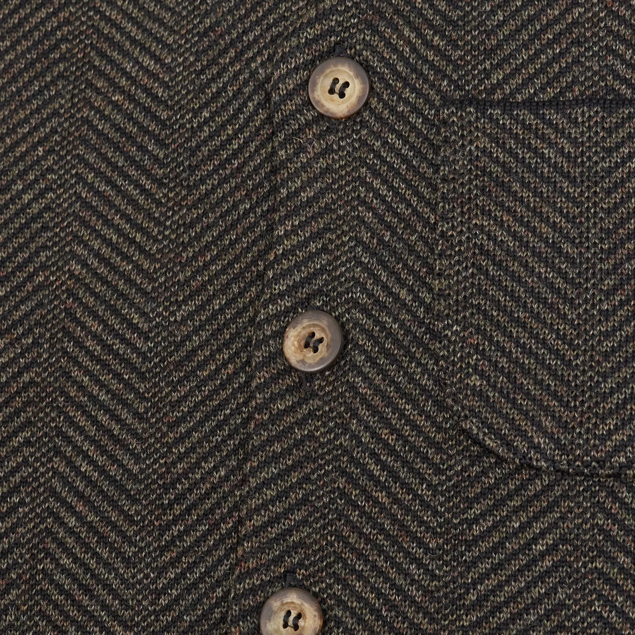 A Piece of Chic Herringbone Wool Vest