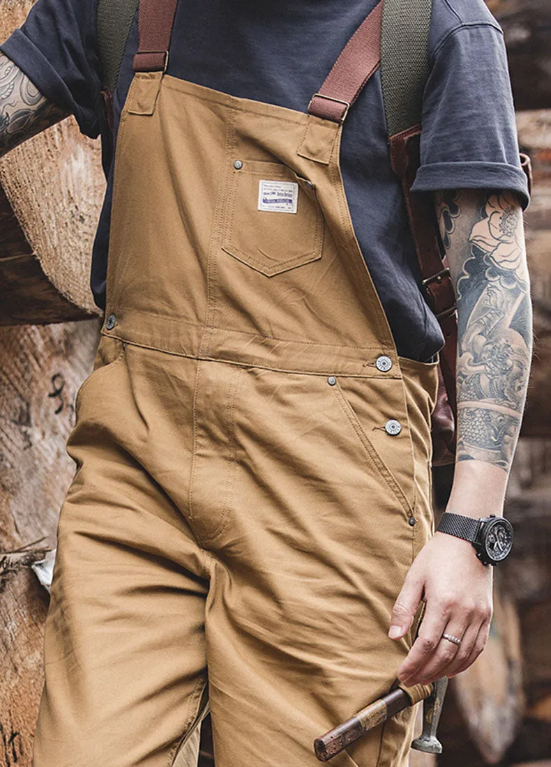 American Retro Suspenders One-Piece Pocket Men's Overalls