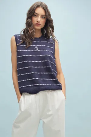Anchors Away Sweater Tank