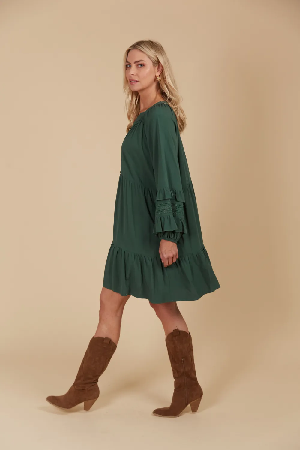 Aphrodite Relaxed Dress | Pine
