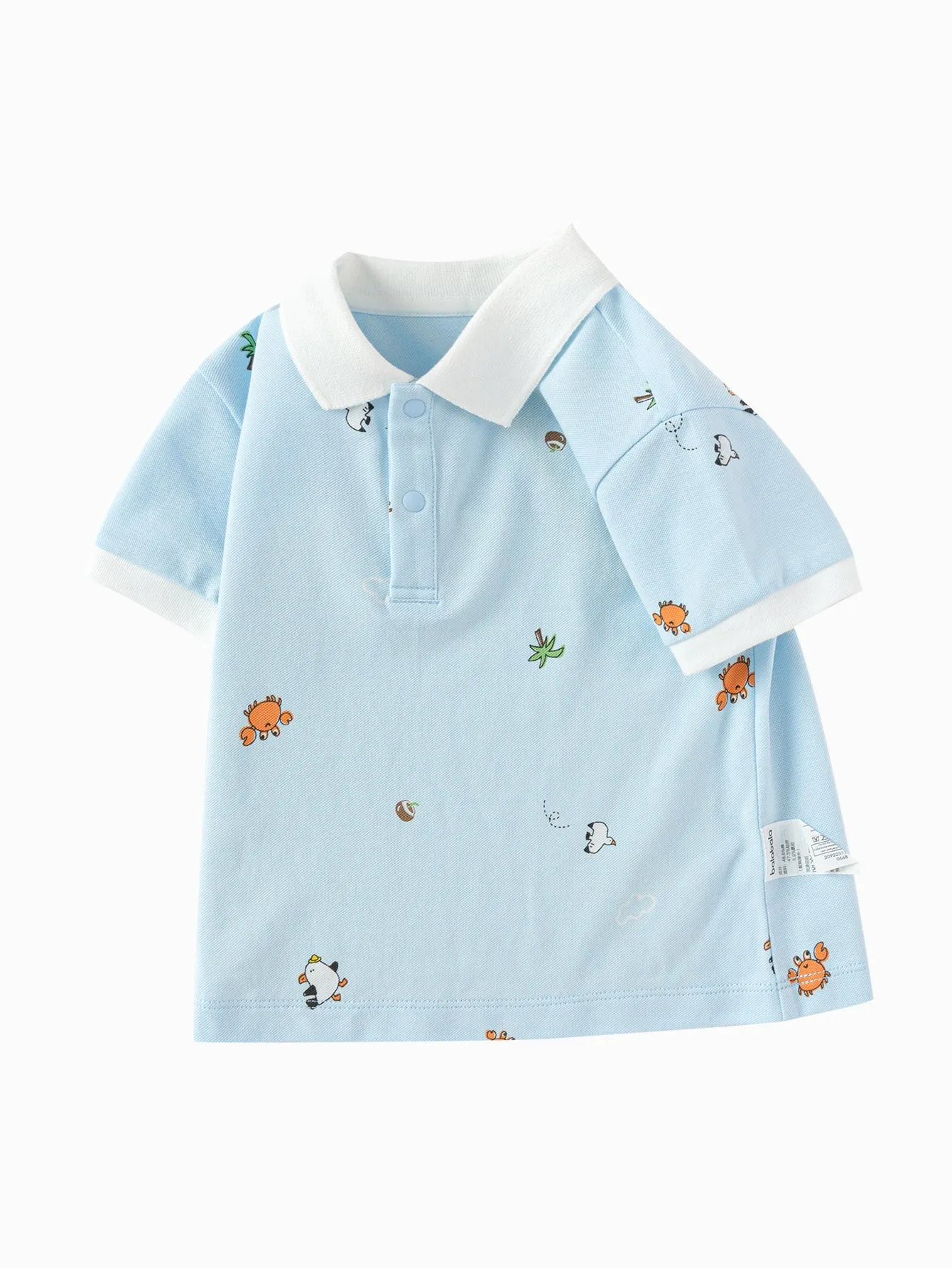 Baby Boy Lapel Short-Sleeved T-Shirt