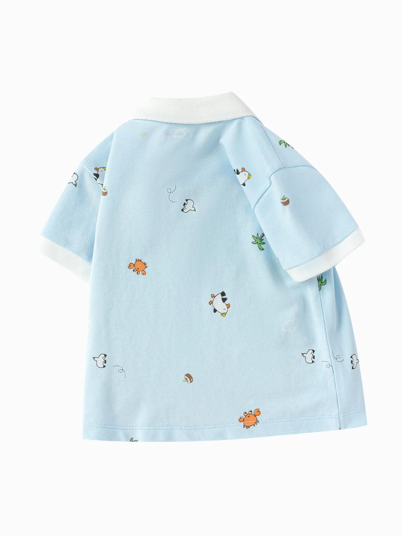 Baby Boy Lapel Short-Sleeved T-Shirt