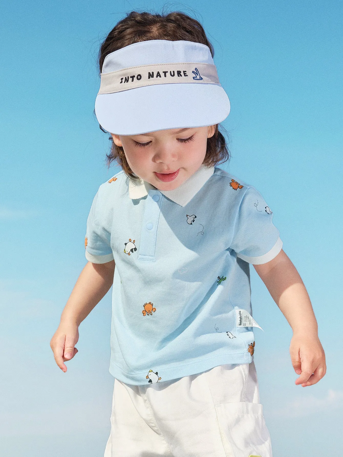 Baby Boy Lapel Short-Sleeved T-Shirt