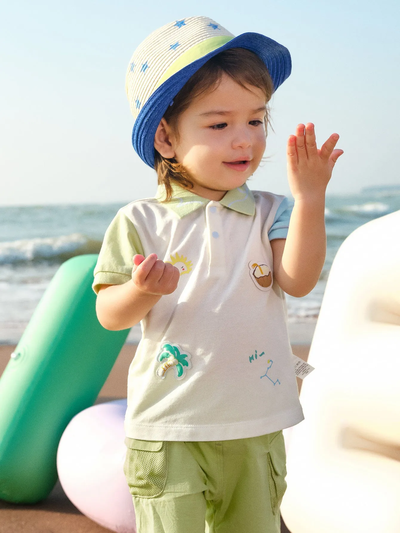 Baby Boy Lapel Short-Sleeved T-Shirt