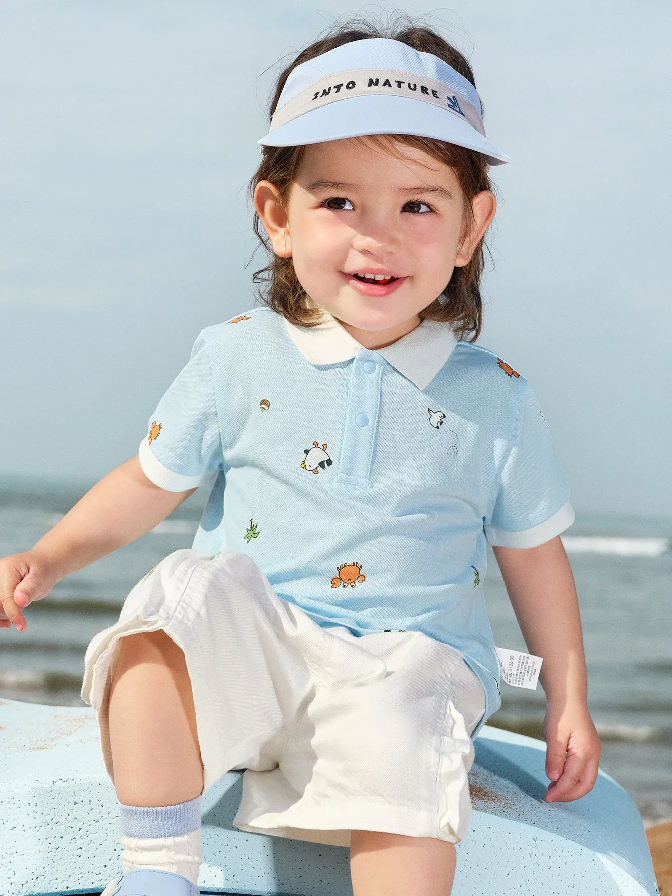 Baby Boy Lapel Short-Sleeved T-Shirt