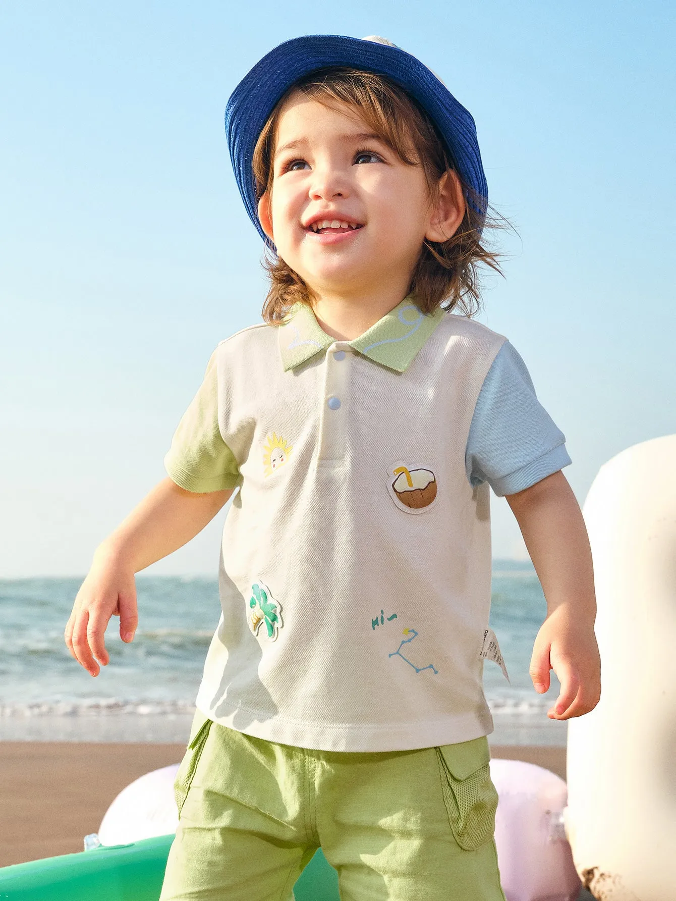 Baby Boy Lapel Short-Sleeved T-Shirt