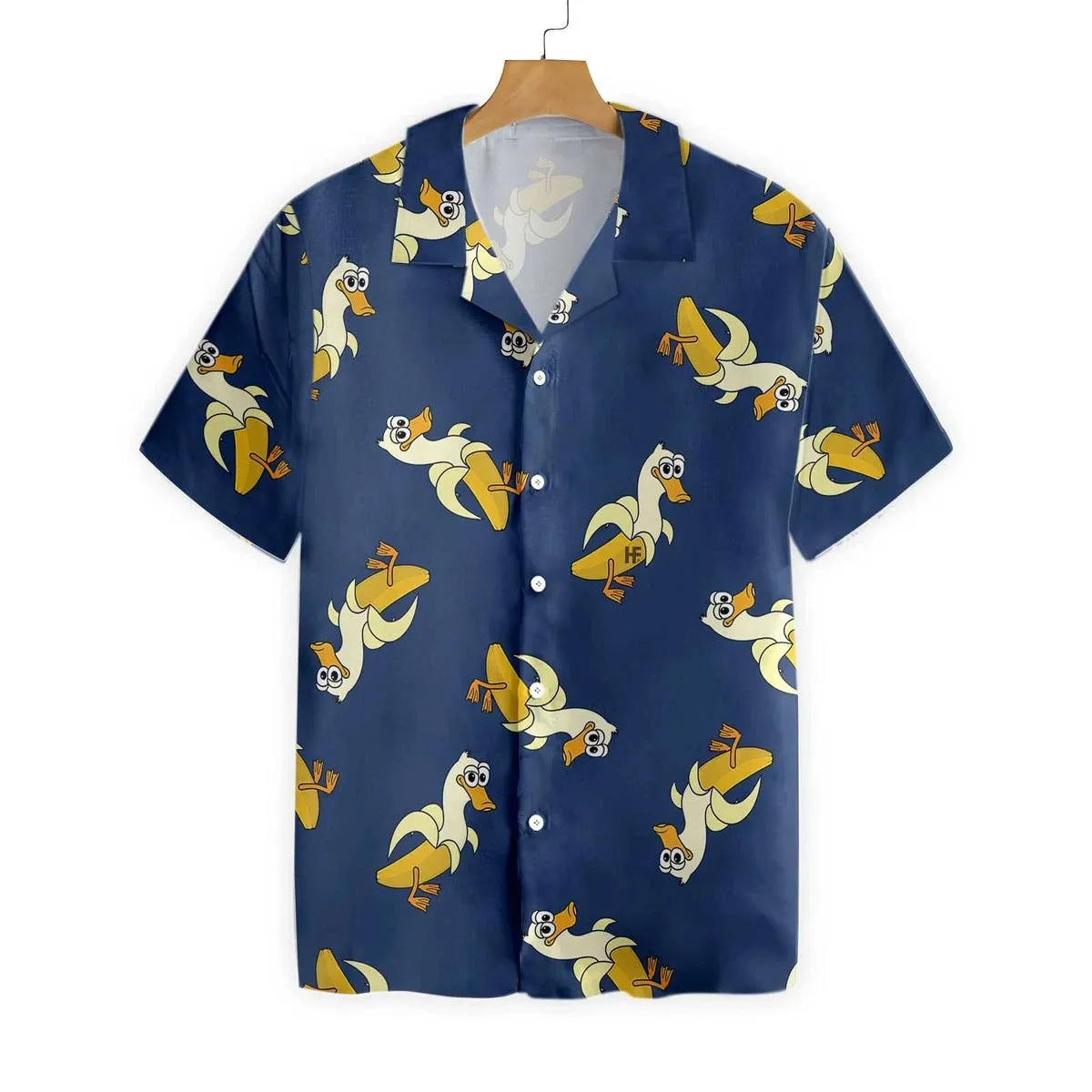 Banana Duck Hawaiian Shirt Aloha Shirt Funny Duck Shirts Gifts for Duck Lovers