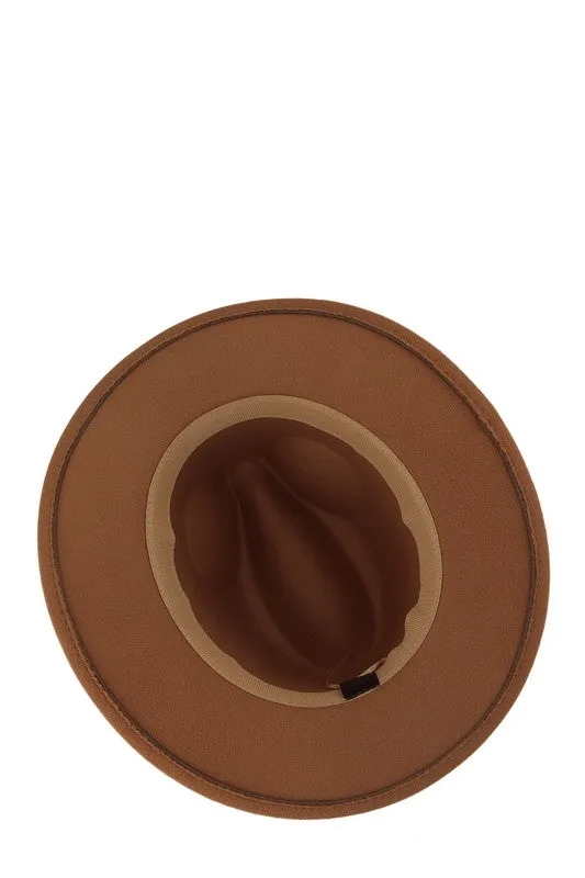 Basic Buckle Fedora Hat