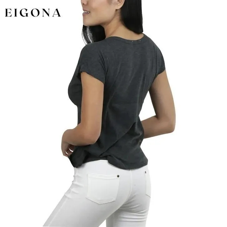 Basic Cotton Blend Cropped Tee Top