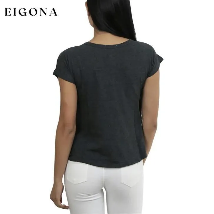 Basic Cotton Blend Cropped Tee Top