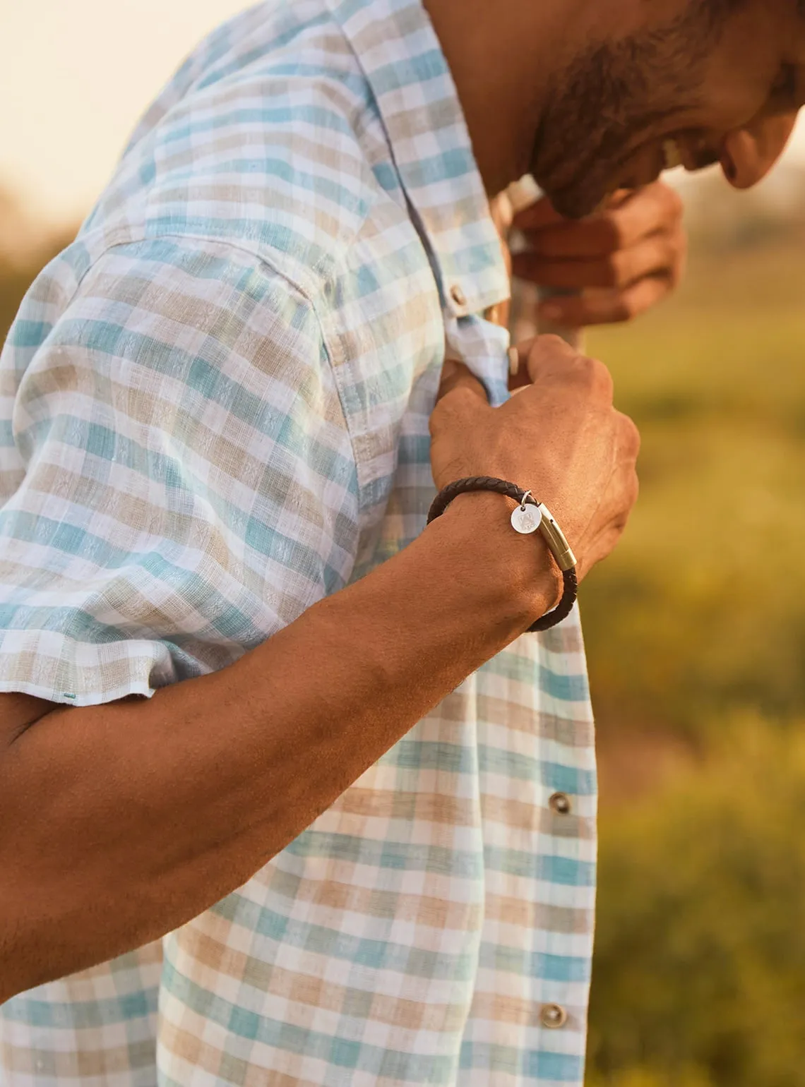 Beach Check Linen Shirt