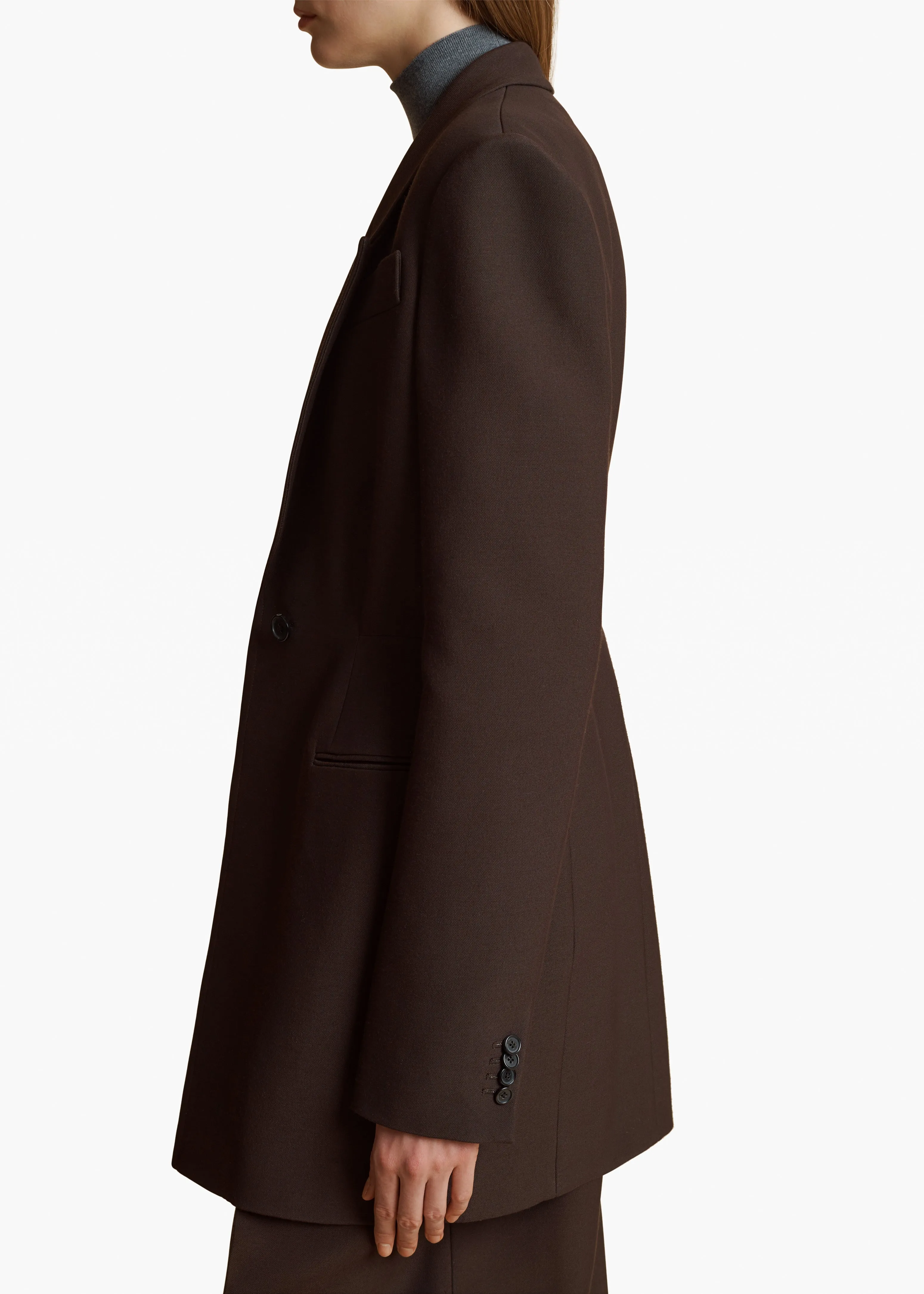 Beckett Blazer in Dark Brown