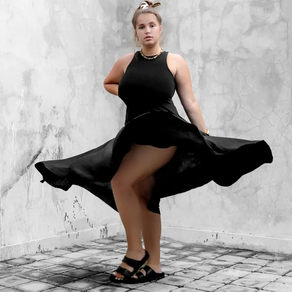 Black Bodice Dress Bamboo