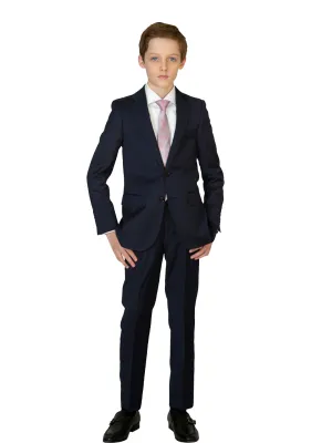 Boy's Cardeliano Wool Blazer - True Navy