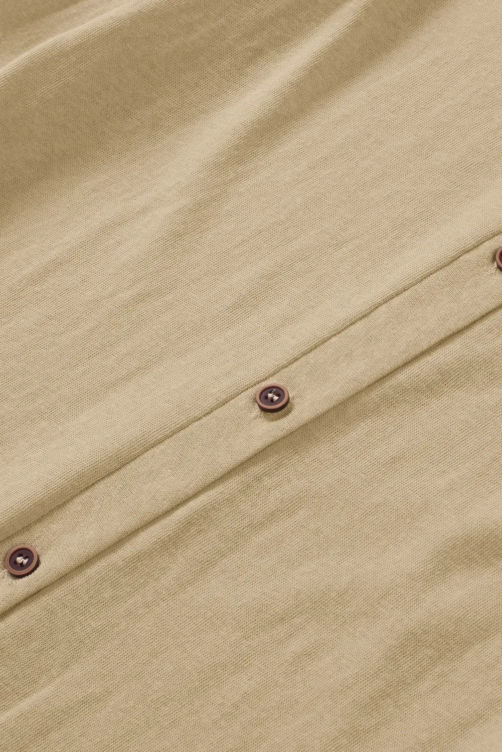 Cali Chic Brown Solid Color Open Front Buttons Cardigan