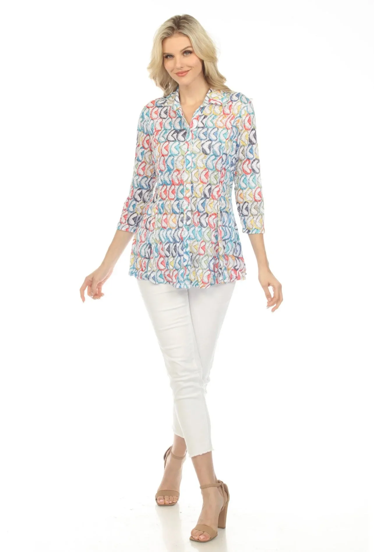 CARINE BS14341 Playful Arrows Shirt