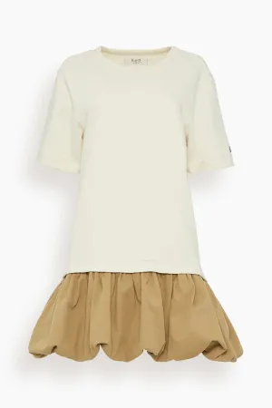 Carolina Chino T-Shirt Bubble Dress in Chino