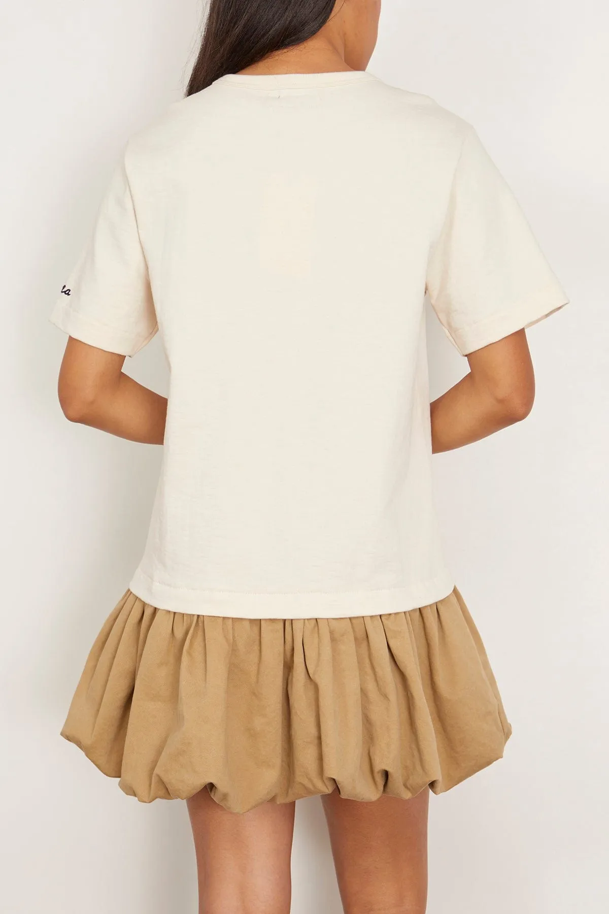 Carolina Chino T-Shirt Bubble Dress in Chino