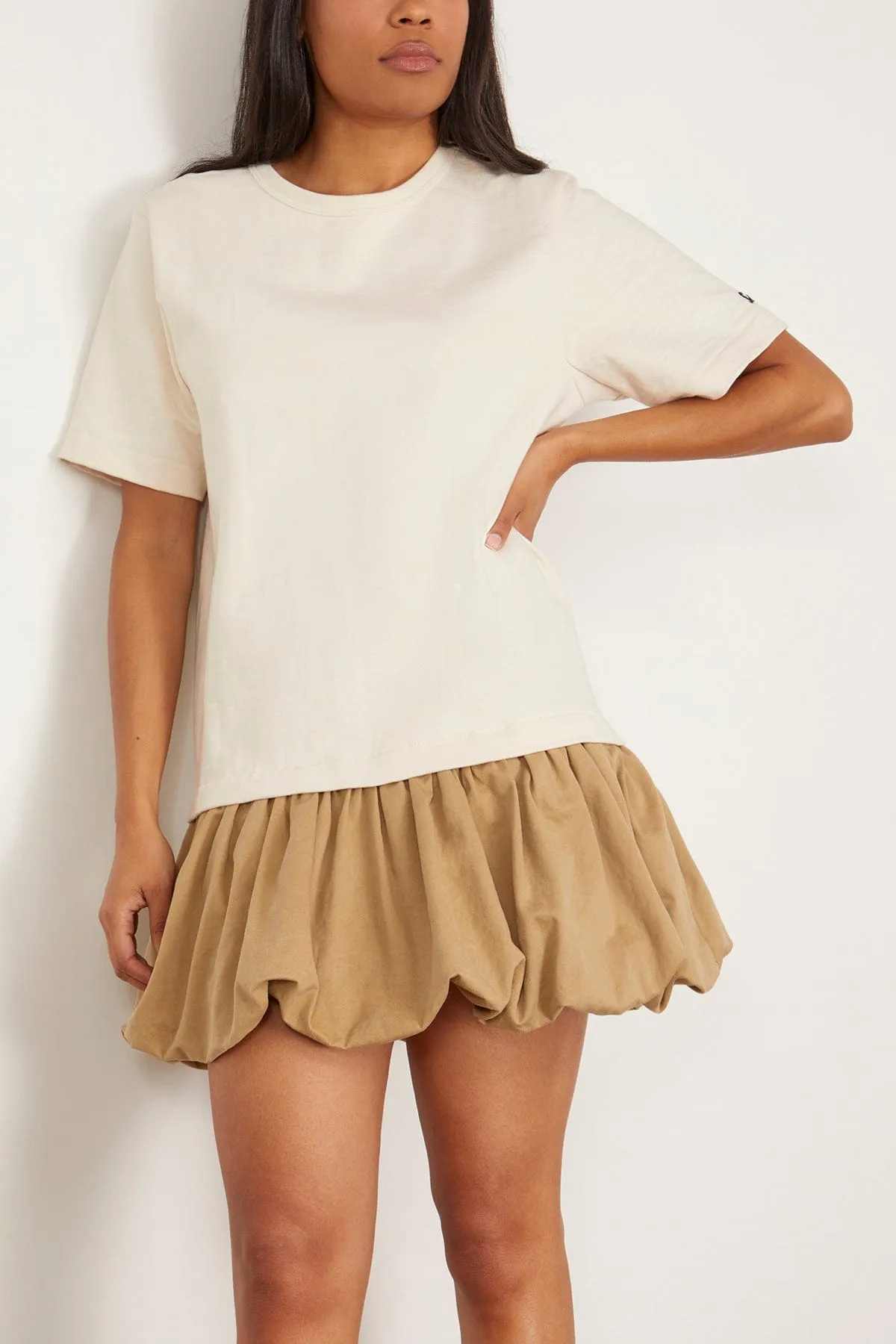 Carolina Chino T-Shirt Bubble Dress in Chino