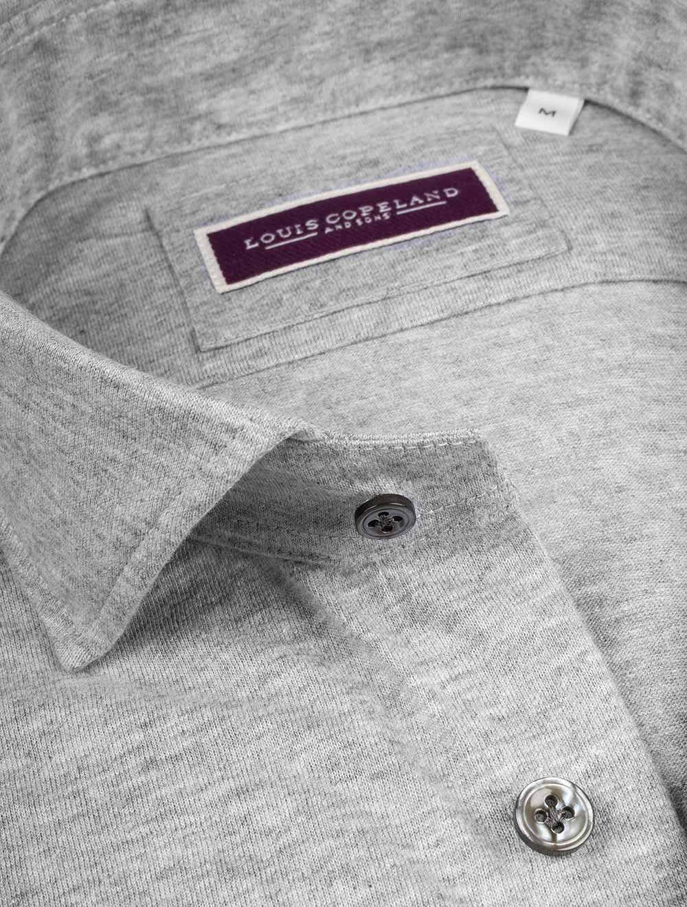 Cashmere Blend Jersey Shirt Grey