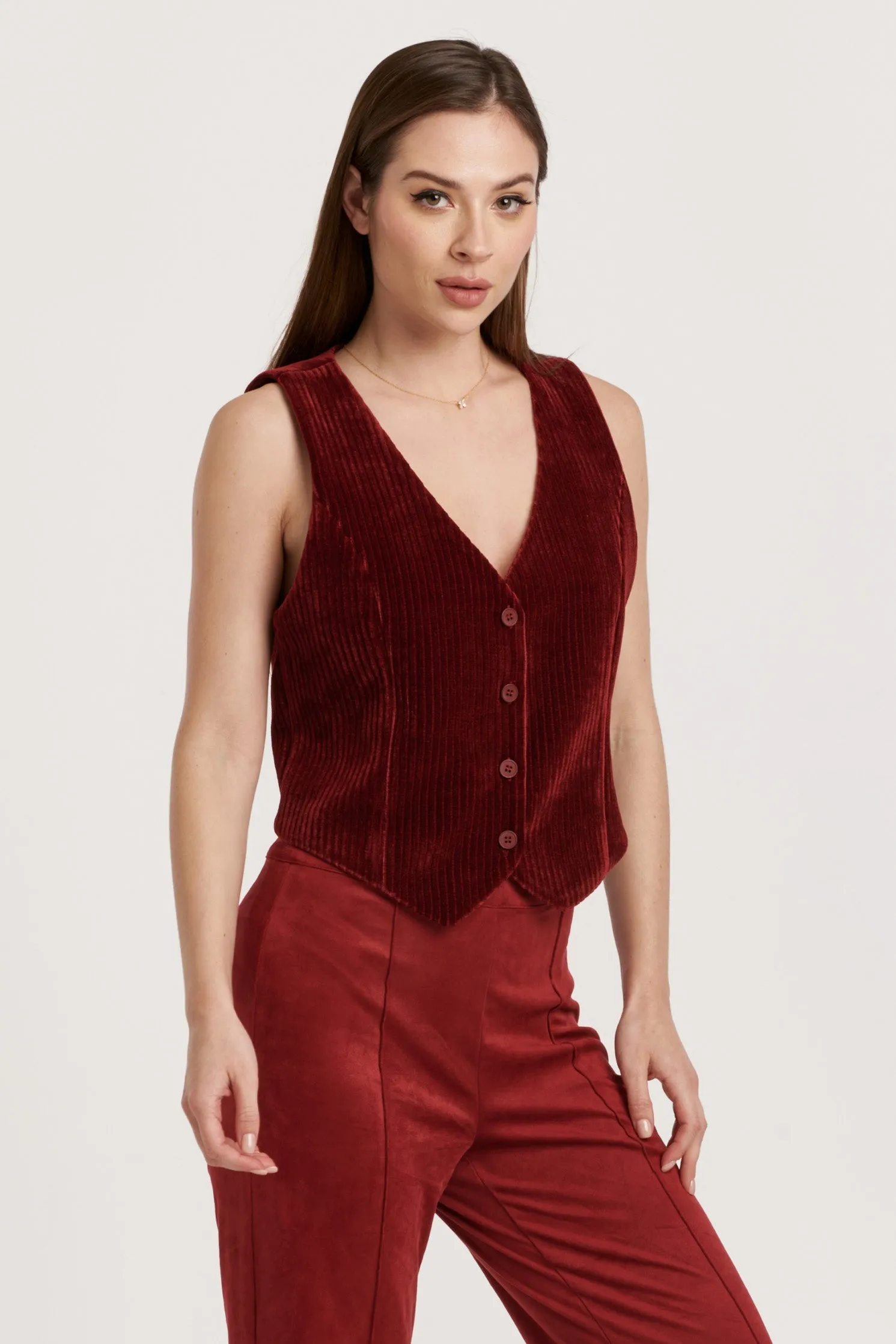 CECILIA VEST COMPOTE CHENILLE