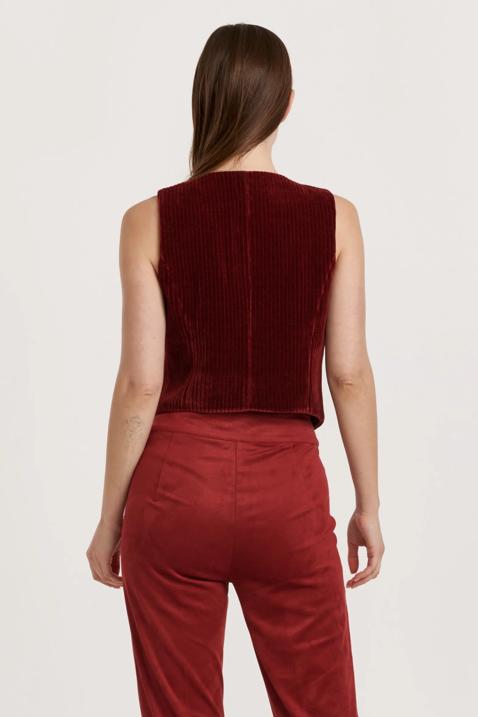 CECILIA VEST COMPOTE CHENILLE