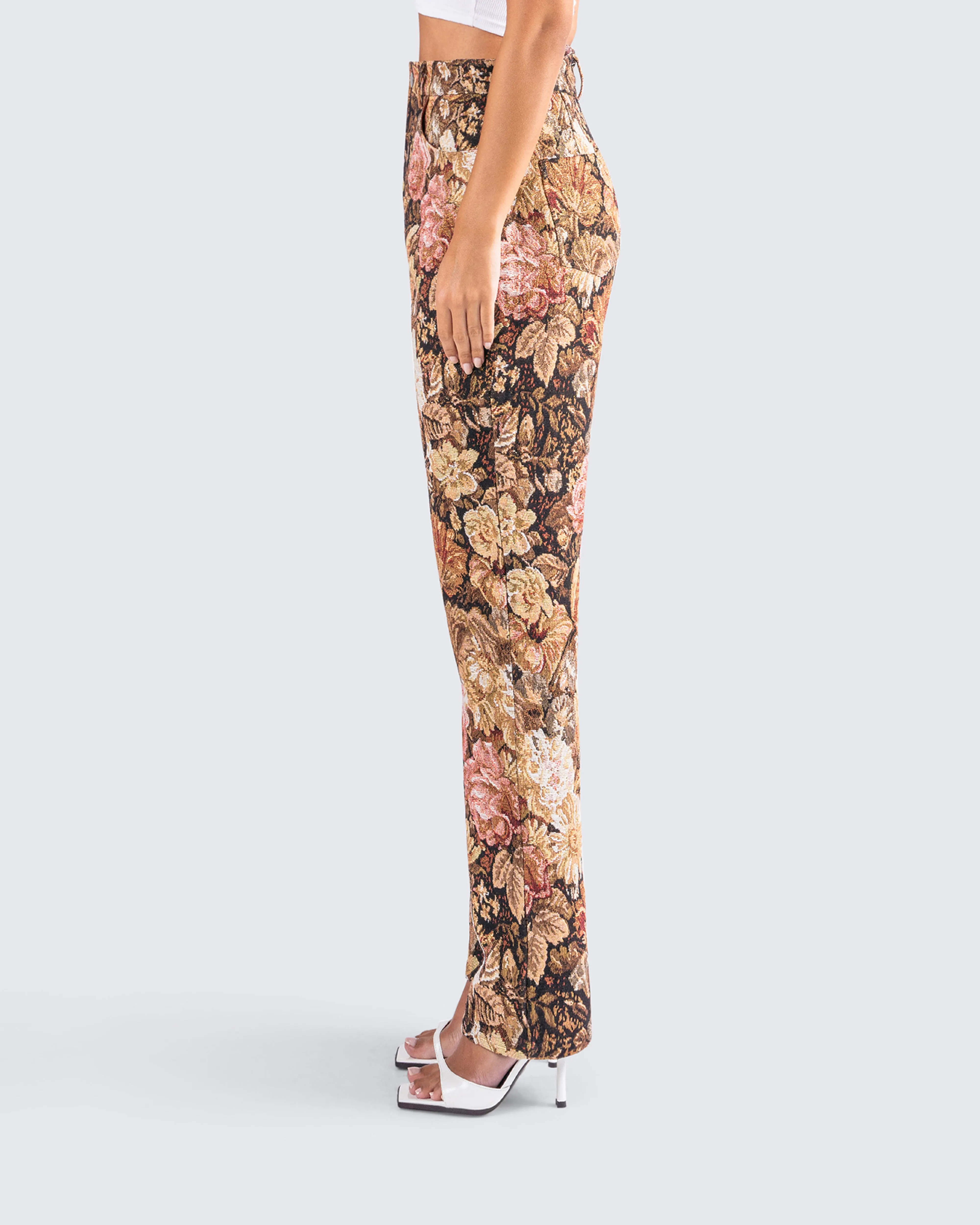 Chado Florally Yours Jacquard Pants