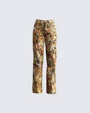 Chado Florally Yours Jacquard Pants