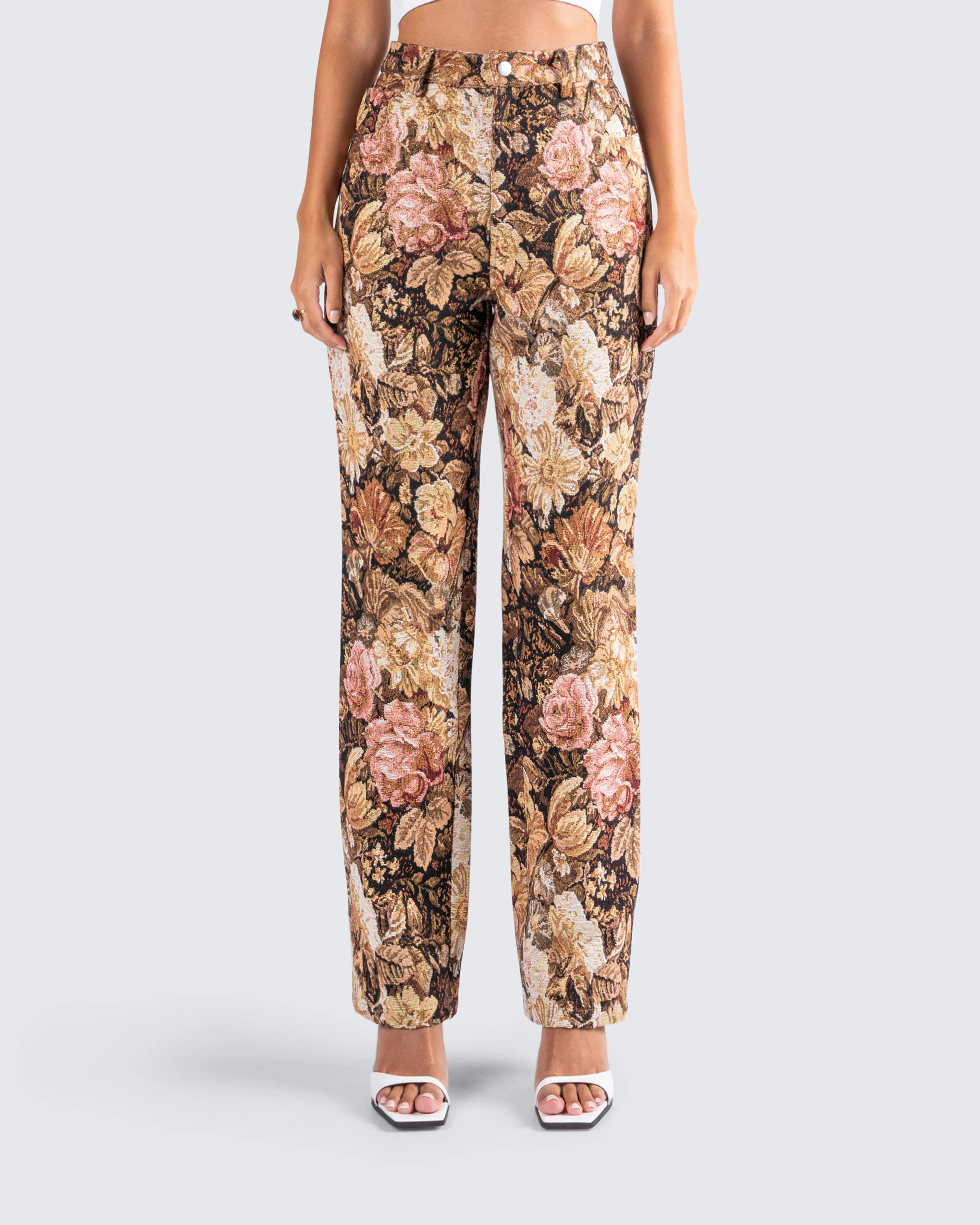Chado Florally Yours Jacquard Pants