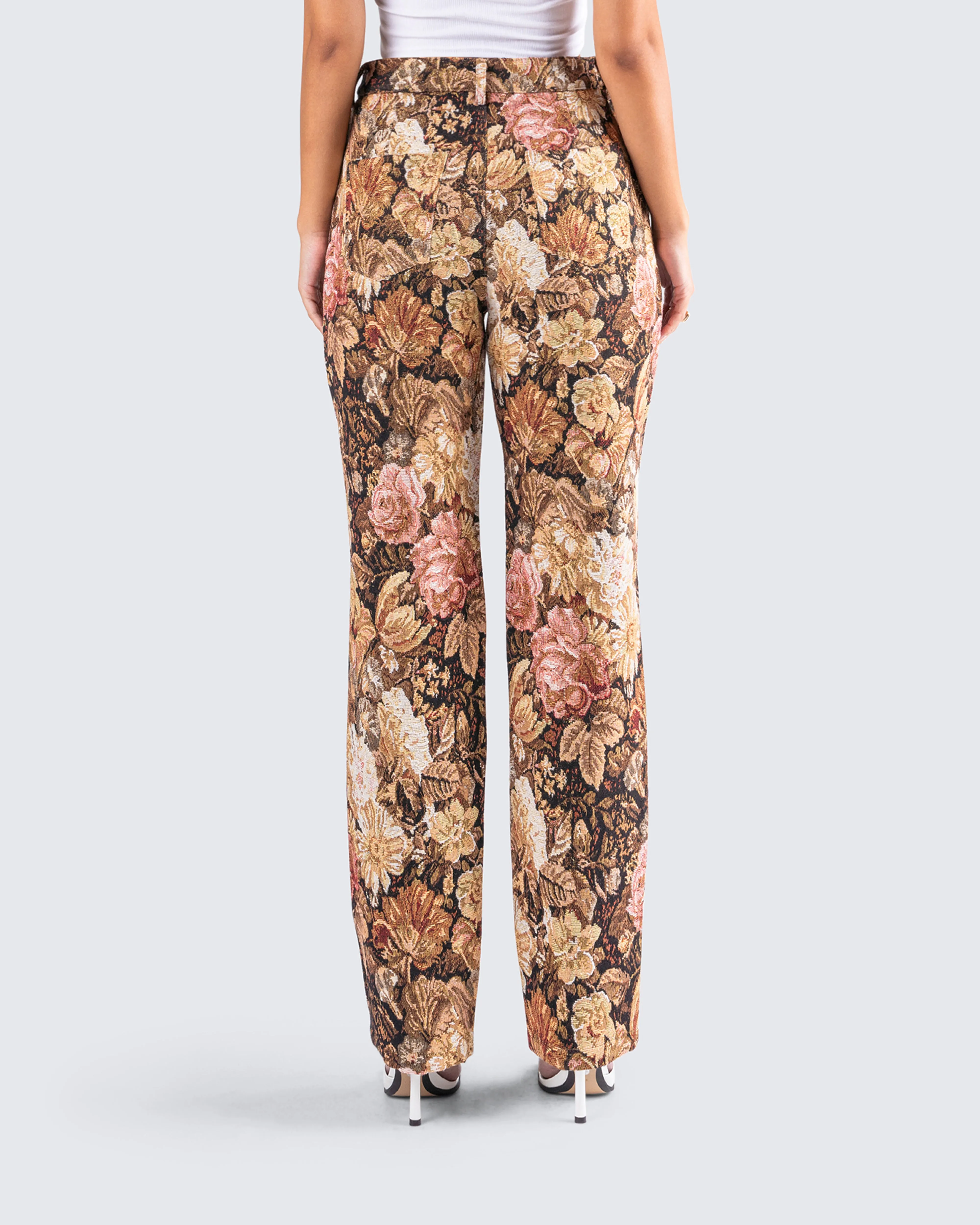 Chado Florally Yours Jacquard Pants