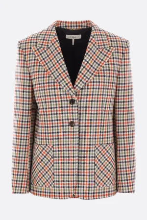 Check Wool Blazer