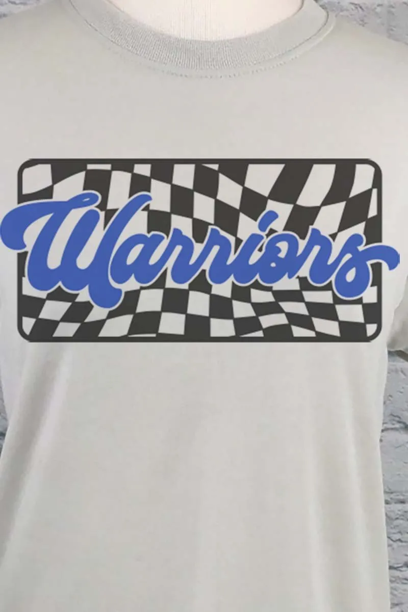 Checkered Warriors Royal Unisex Dri-Power Poly Tee