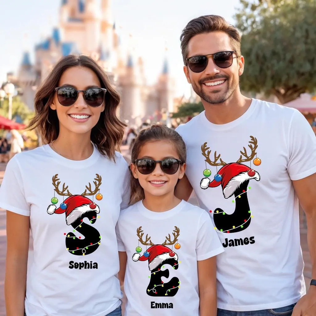 Christmas Custom Name Matching Shirt, Custom Family Christmas Shirt, Christmas Group Shirt
