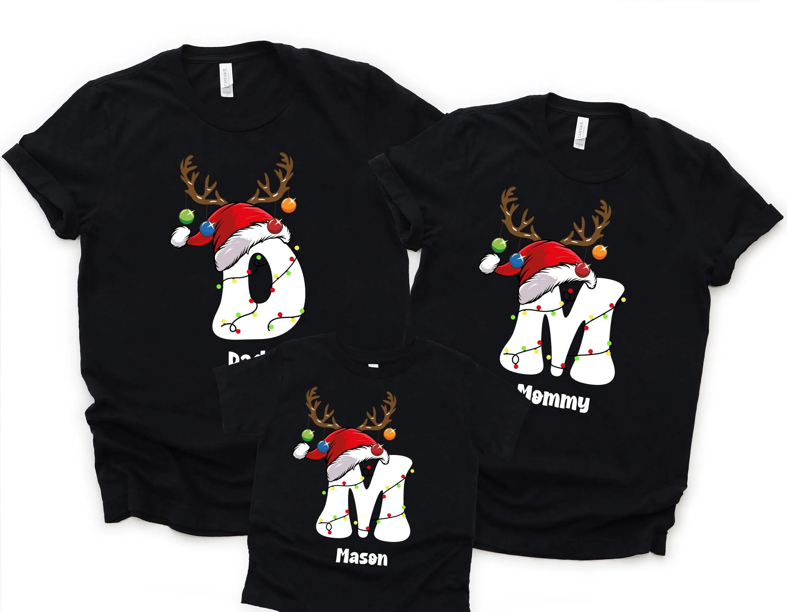 Christmas Custom Name Matching Shirt, Custom Family Christmas Shirt, Christmas Group Shirt