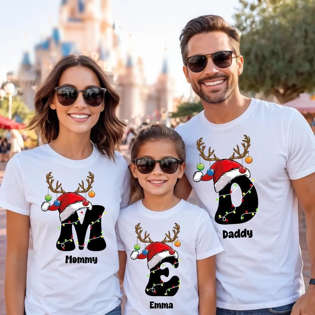 Christmas Custom Name Matching Shirt, Custom Family Christmas Shirt, Christmas Group Shirt