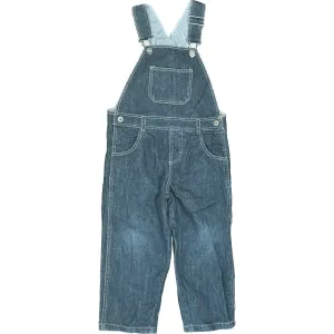 Classic Denim Bib & Brace Denim Overalls by Bout Chou - Size 24M