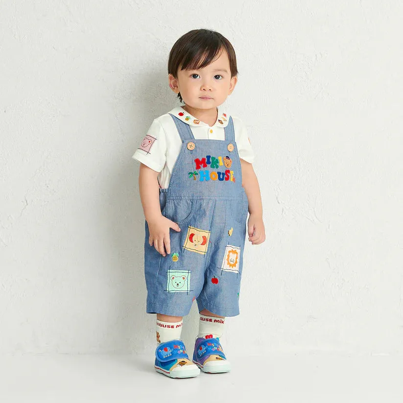 Classic MIKI HOUSE Bear Sailor Overalls