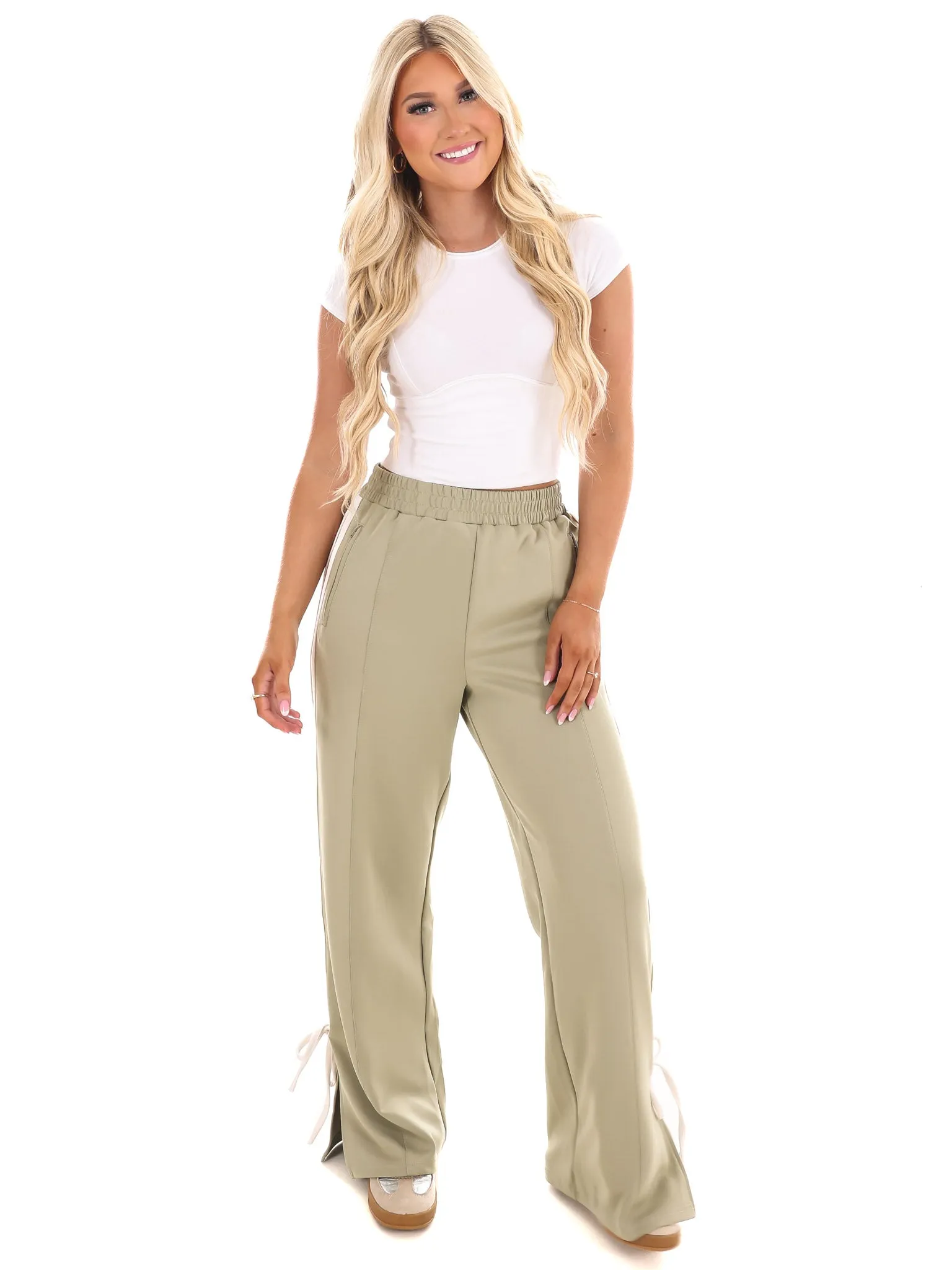 Close to You Bow Track Pants