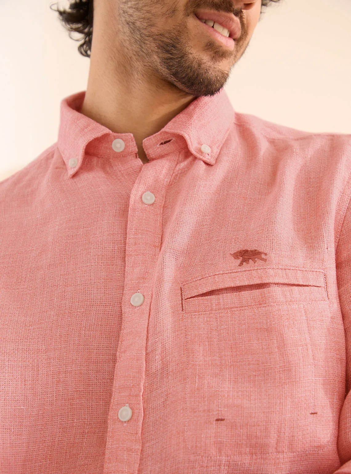 Coral Cove Linen Shirt