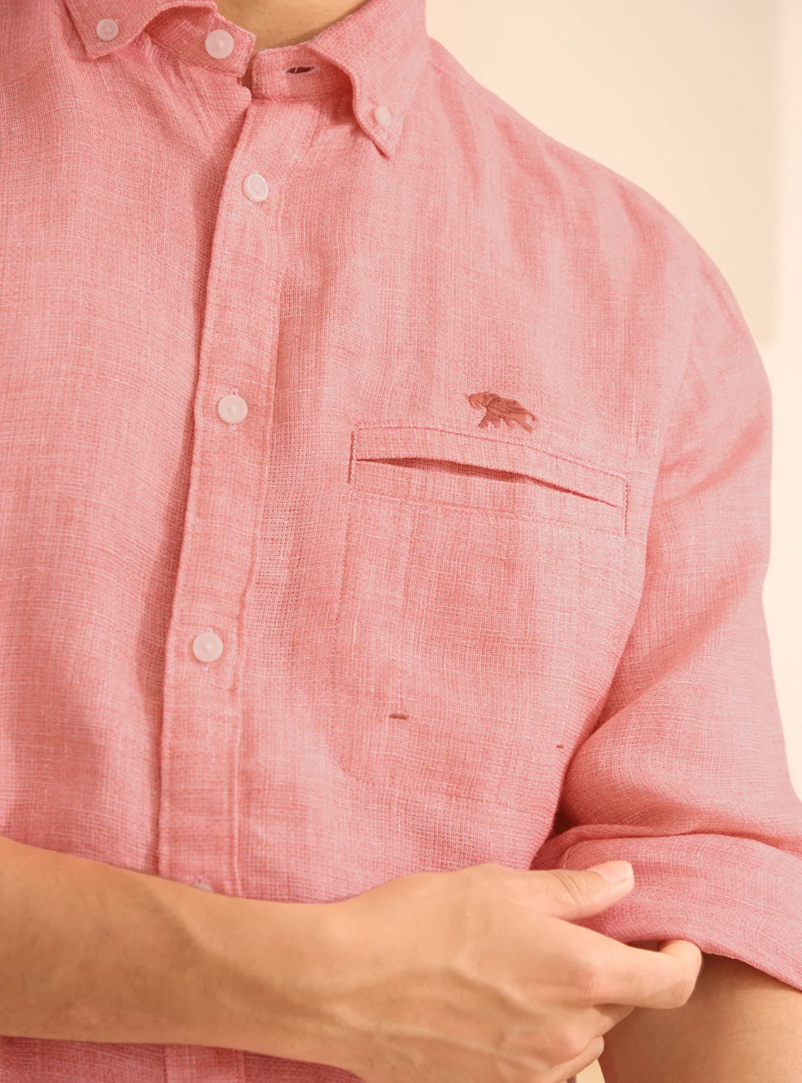Coral Cove Linen Shirt