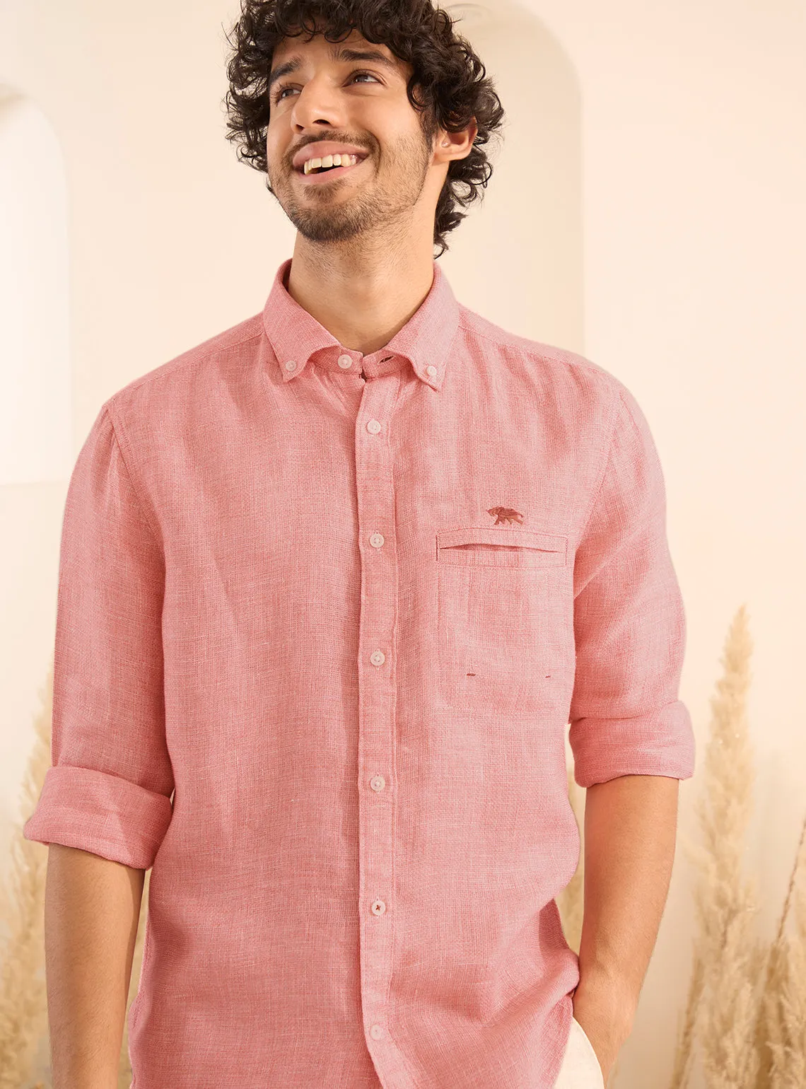 Coral Cove Linen Shirt