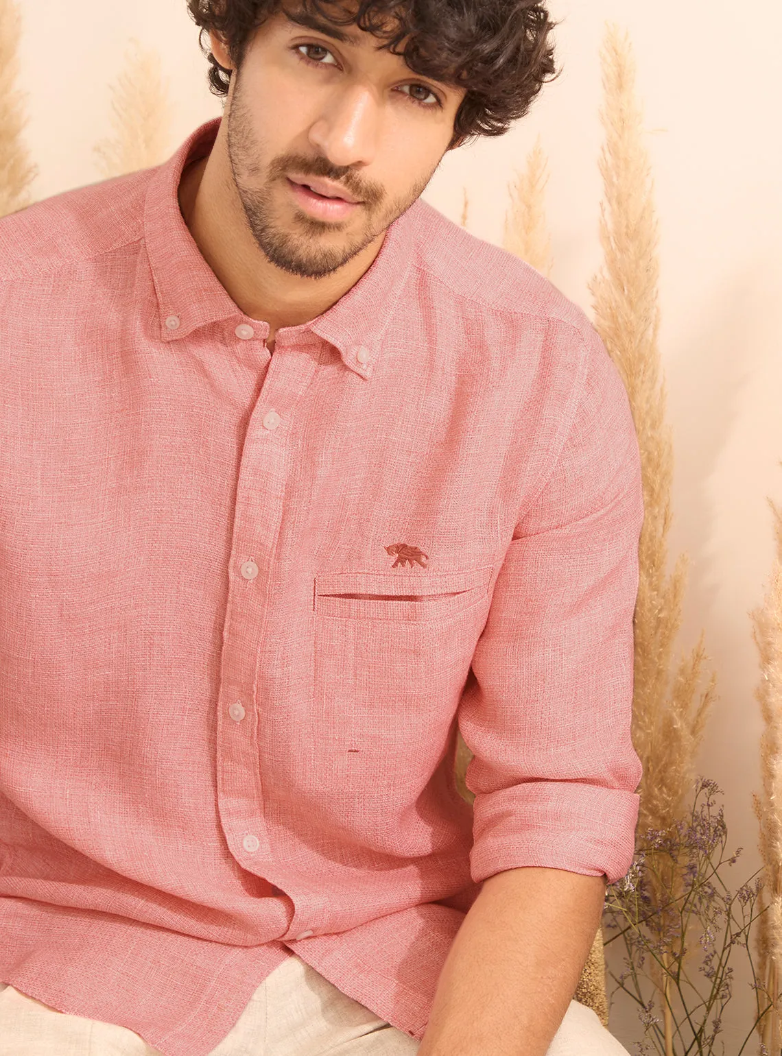 Coral Cove Linen Shirt