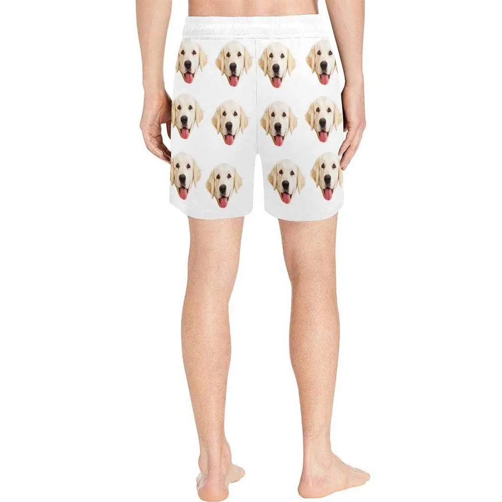 Custom Dog's Face Seamless Men's All Over Print T-shirt Lightweight Breathable Shorts Suits