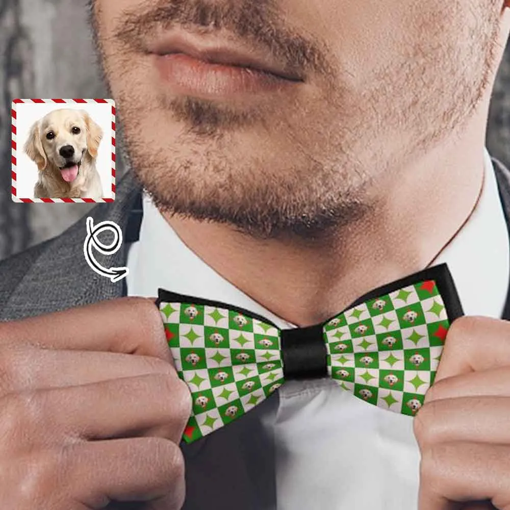 Custom Pet Face Green Grid Blazers Ties Personalized Jacket Casual Coats For Men Women