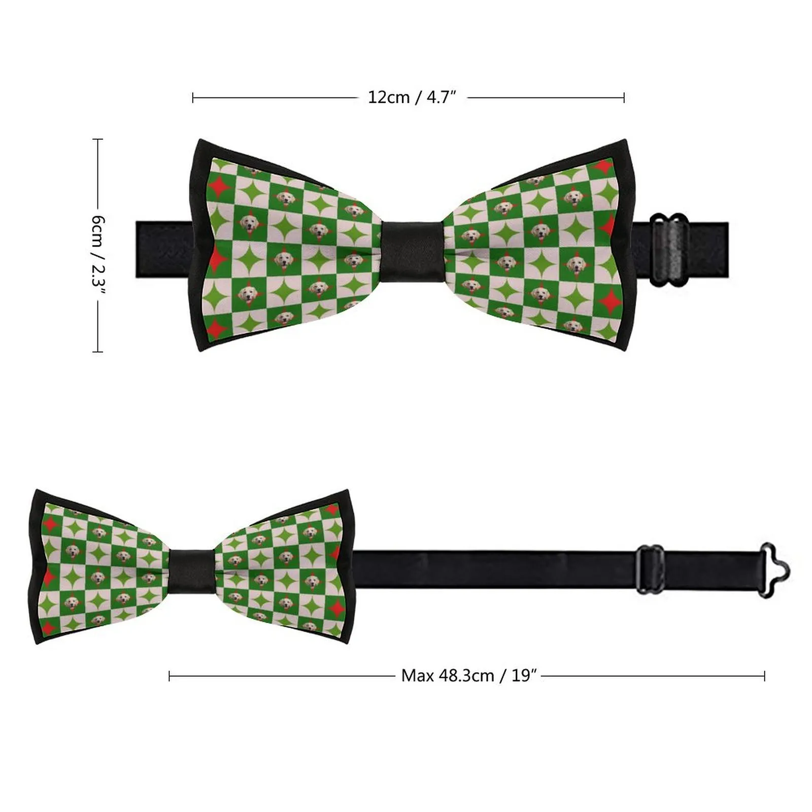 Custom Pet Face Green Grid Blazers Ties Personalized Jacket Casual Coats For Men Women