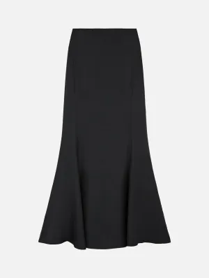 Dalupiri Silk Skirt in Black