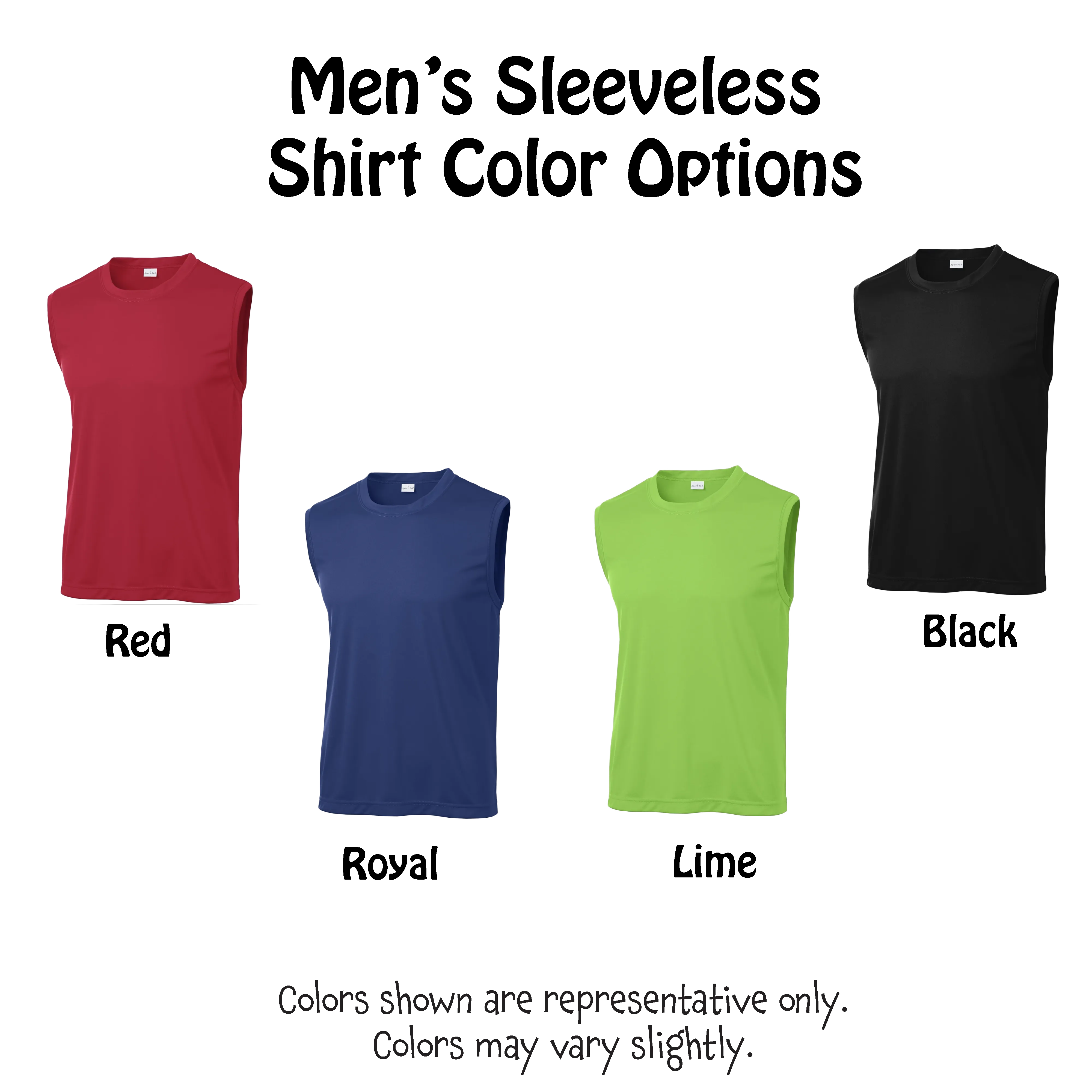 Day Dinker Pickleball Lime | Men's Sleeveless Athletic Shirt | 100% Polyester